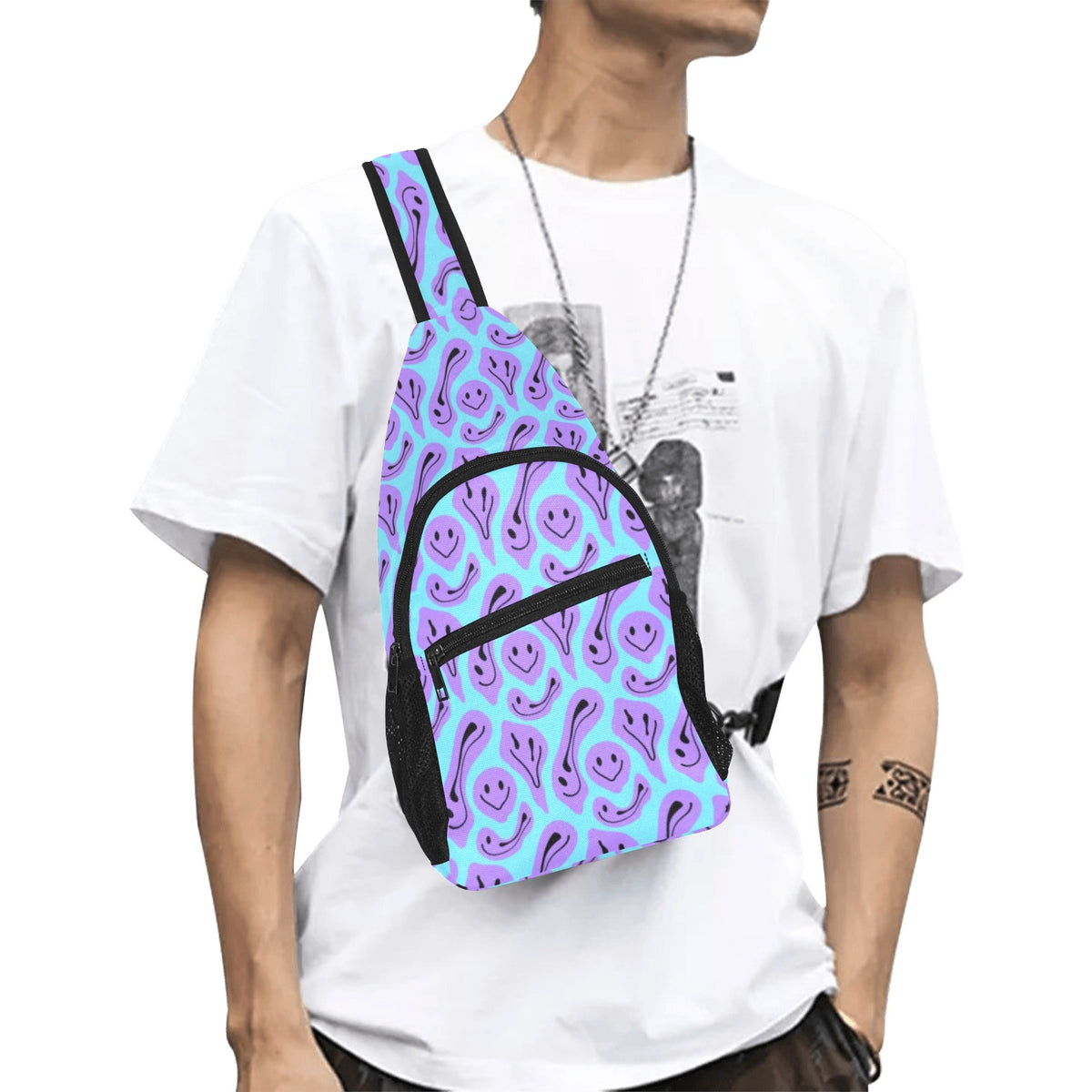 Smiley face Chest Bag