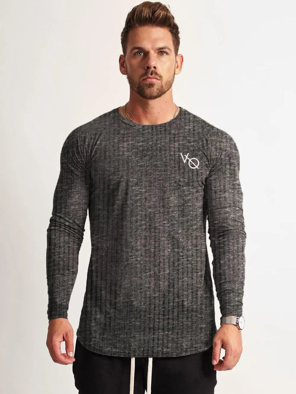 Men's Round Neck Long Sleeve T-Shirt – Men's T-Shirt | Bara Bros