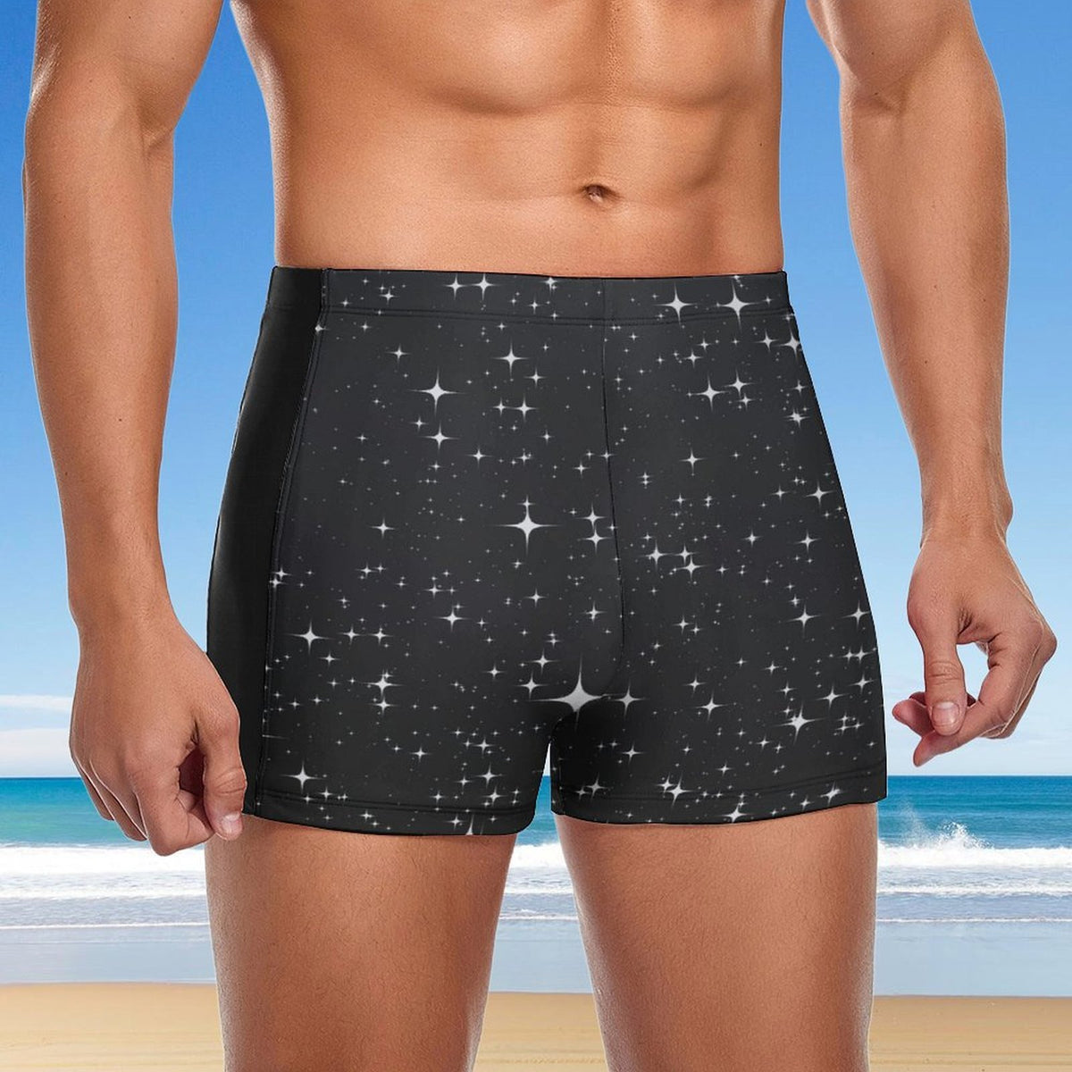 Star Galaxy Men's Swimming Trunks