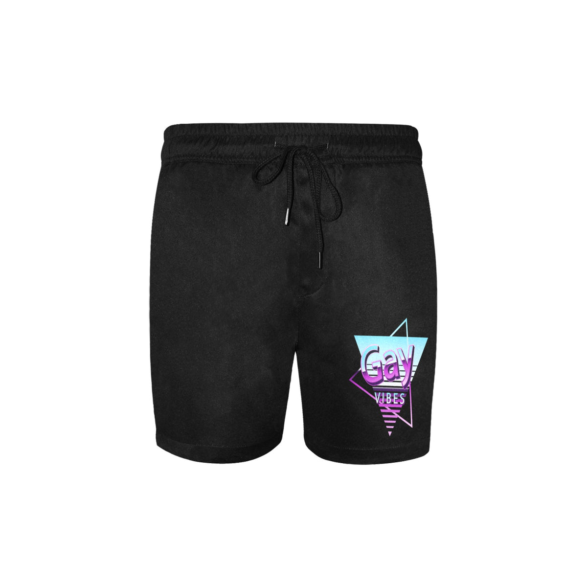 Men's polyester slogan swim shorts