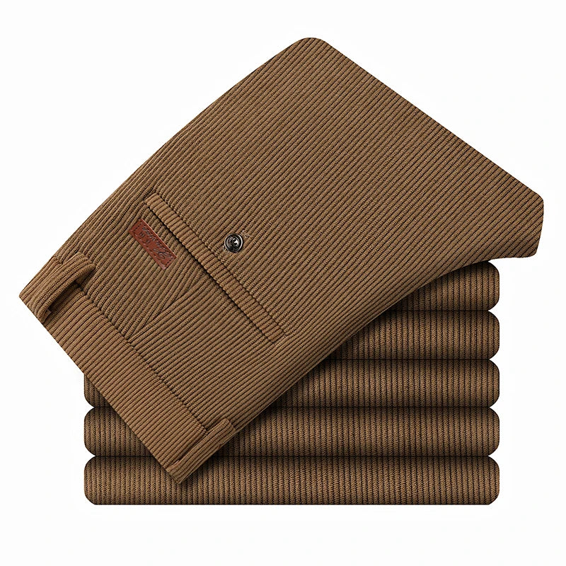 Men's Straight-Leg Corduroy Pants