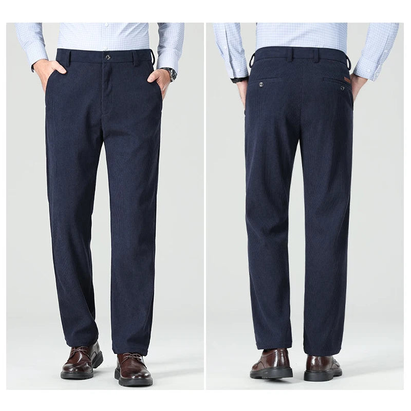 Men's Straight-Leg Corduroy Pants