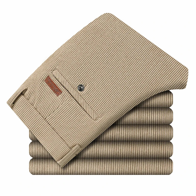Men's Straight-Leg Corduroy Pants