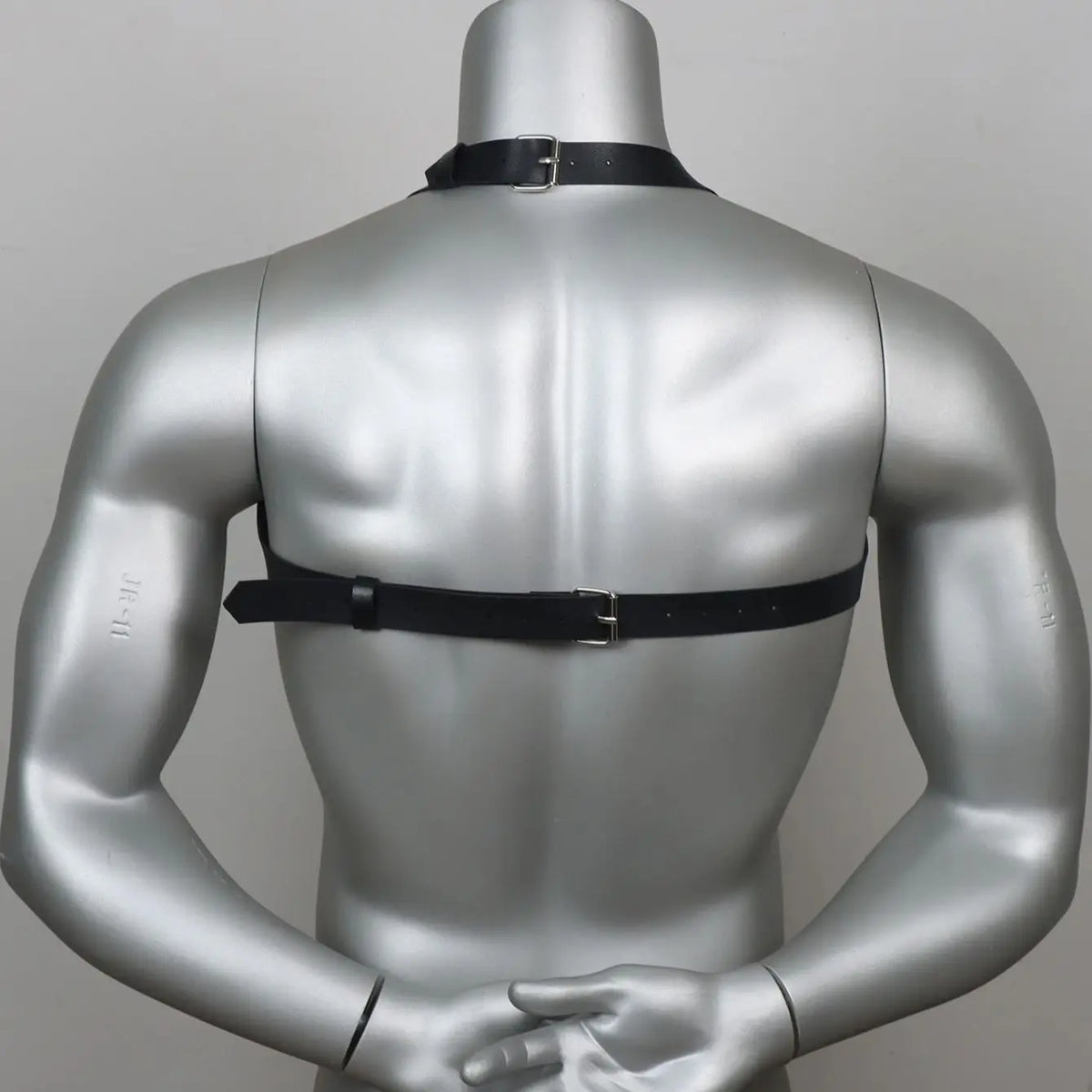 Rear of the chest harness displayed on a mannequin