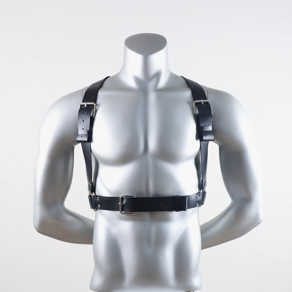 Punk Women Waist Belts PU Leather Fashion Body Chain Belt Circle Rave Accessories Belt Adjustable Gothic