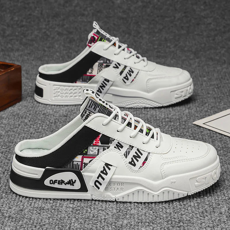 Men’s Solid PU Slippers
