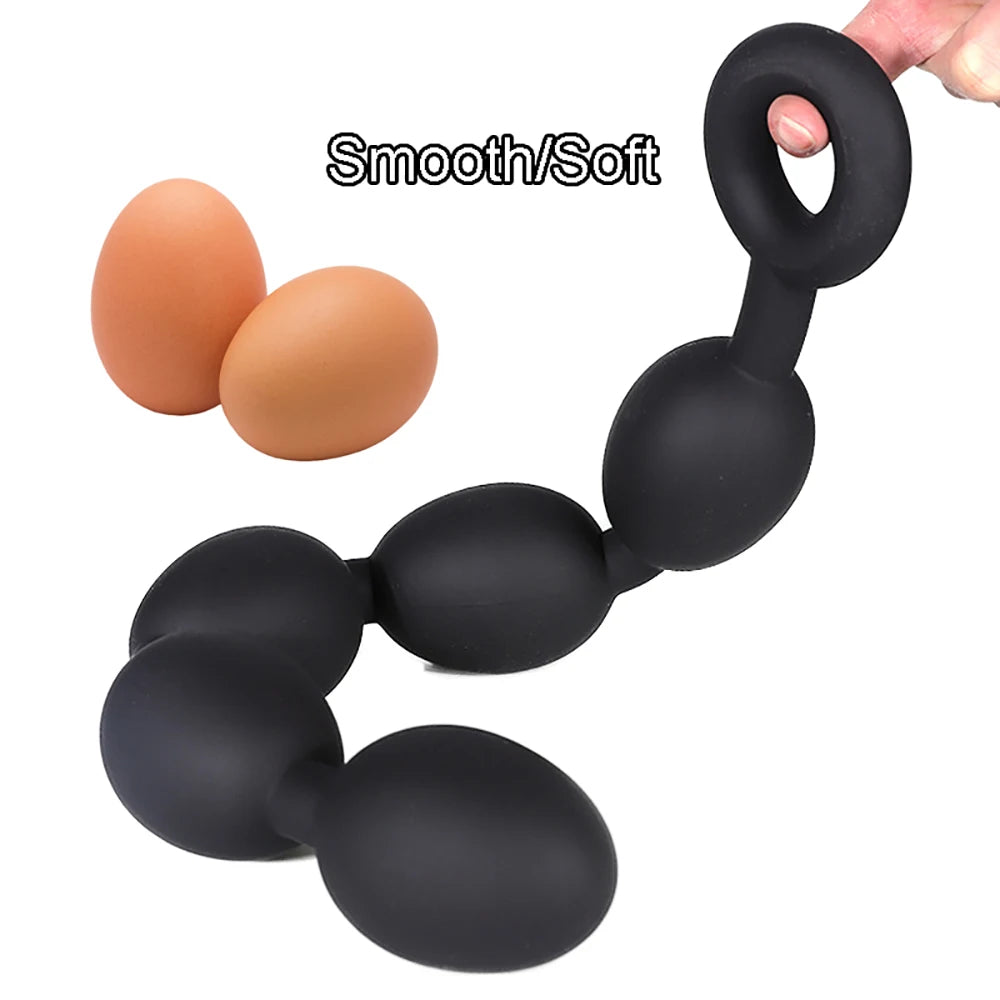 7 Egg Silicone Anal balls Sex Toy