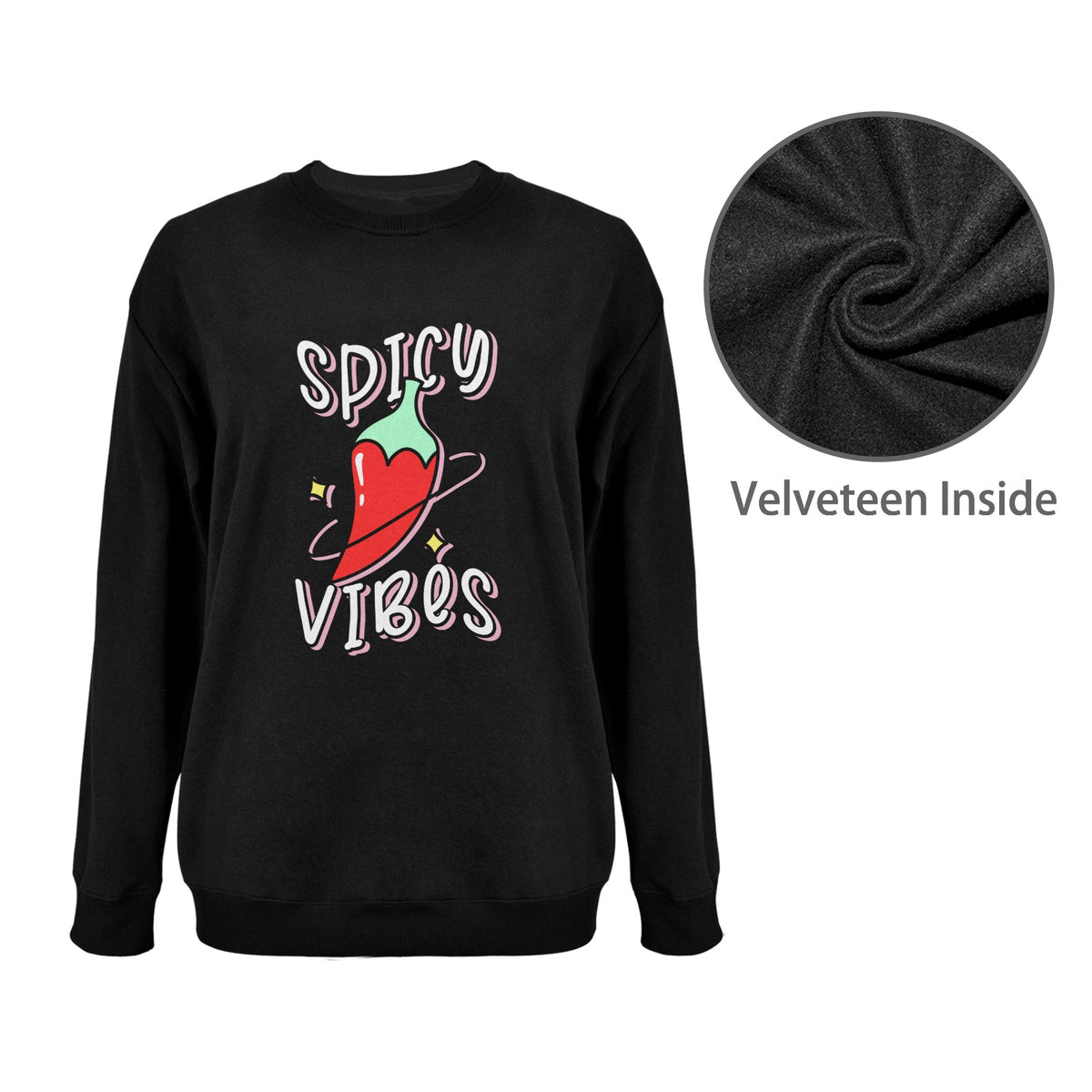 spicy Mens Fleece Sweatshirt