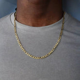 Figaro Chain Necklace, Stainless Steel Mens chain necklace - Bara Bros
