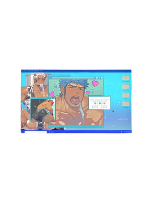 Gay Vaporwave Bath Rug 16''x 28''