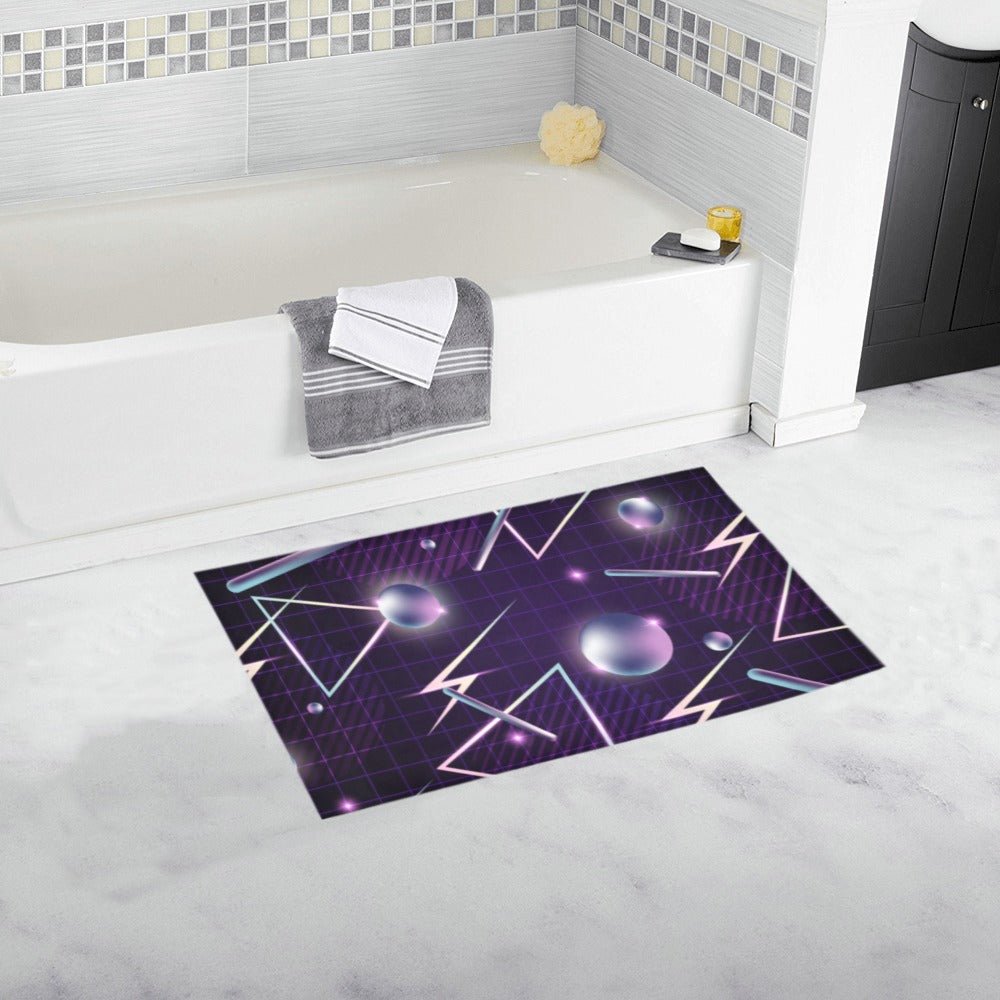 Retrowave Art Bath Rug 16''x 28'' - Bara Bros