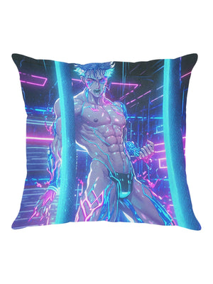 Cyberpunk Anime Go-go Dancer Linen Zippered Pillowcase 18"x18" (One Side)