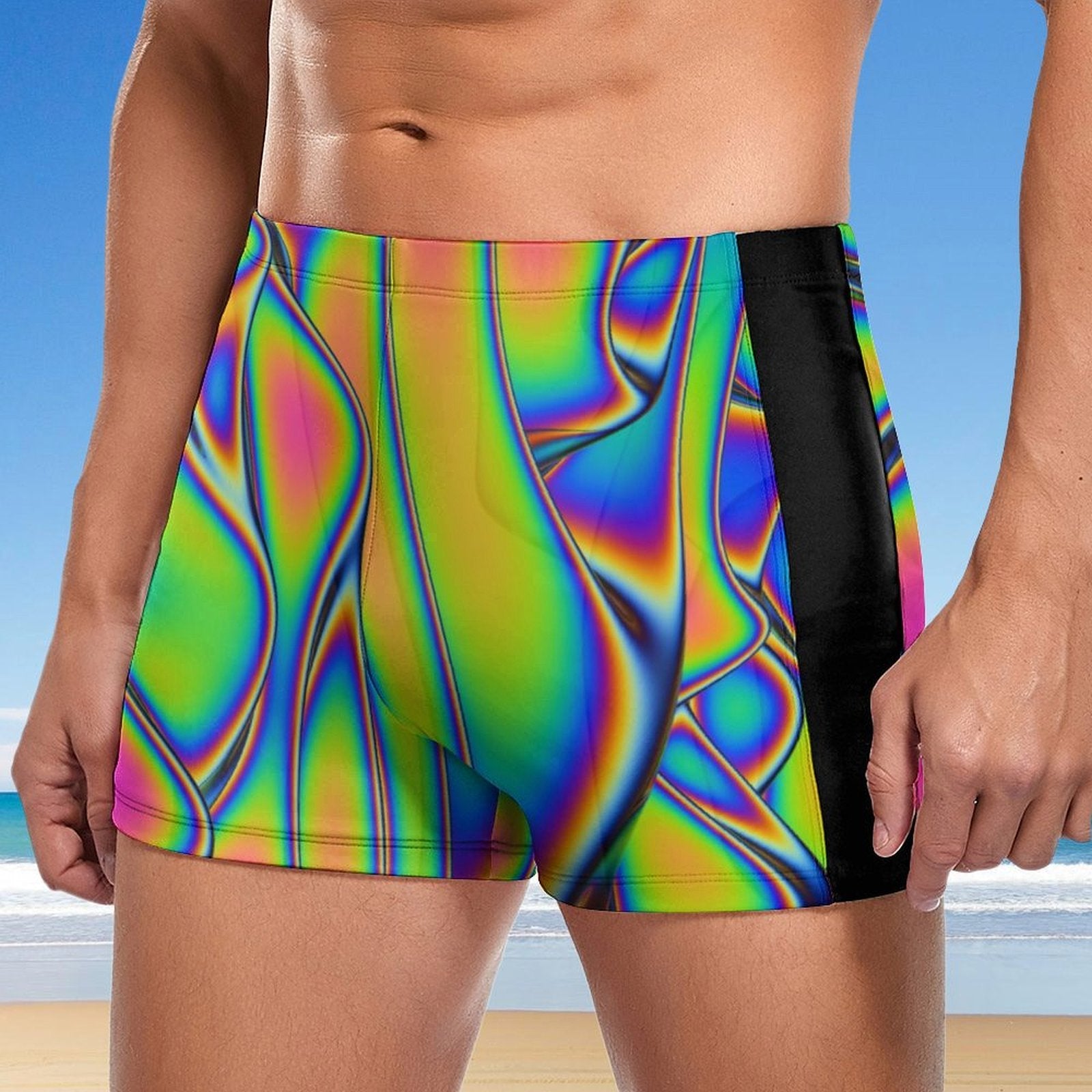 Heatwave Rainbow Men's Swimming Trunks Secondary image