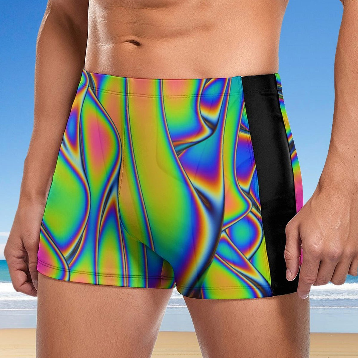 Heatwave Rainbow Men's Swimming Trunks