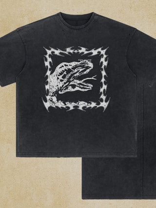 Men's Graphic Round Neck Half Sleeve T-Shirt