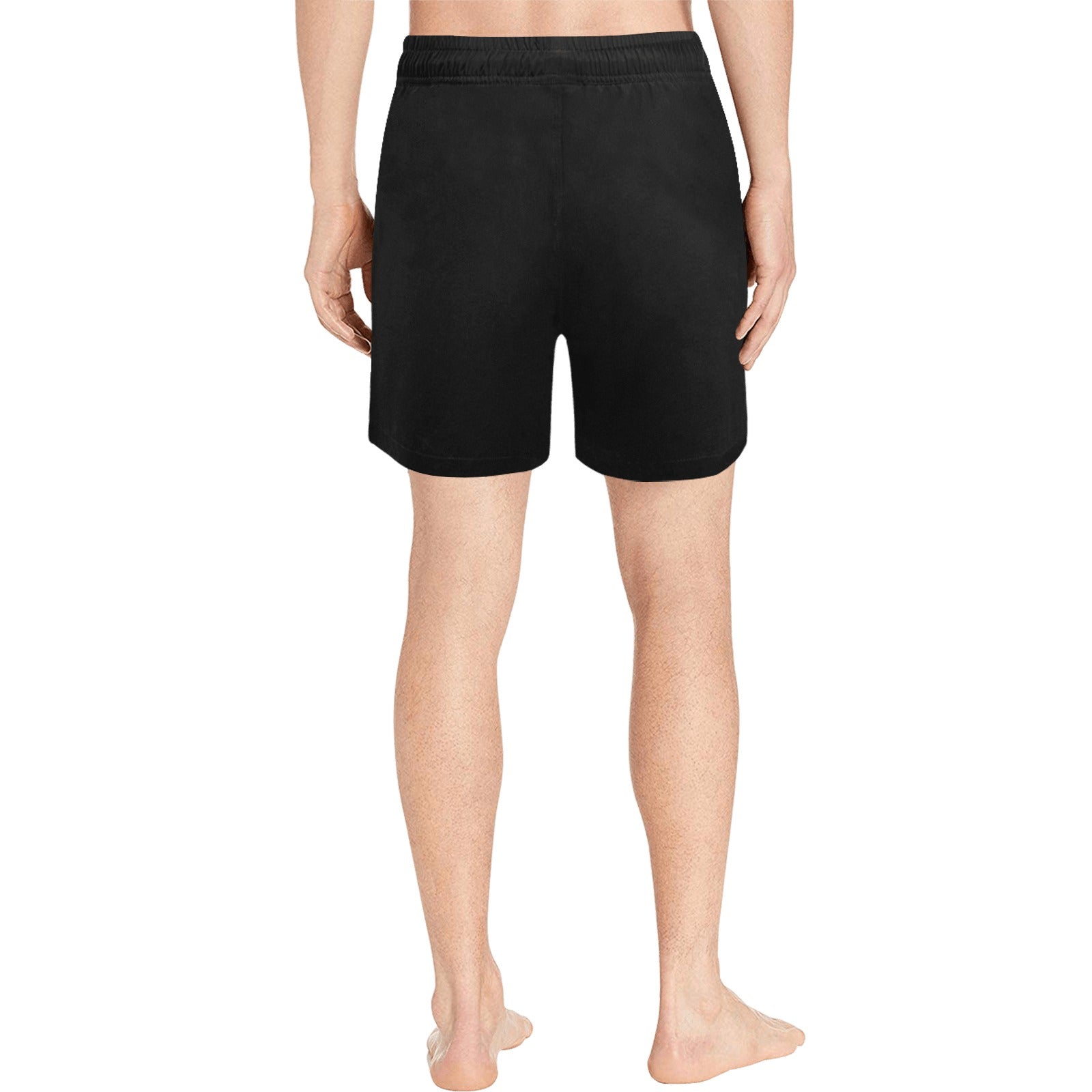 Gay Vibes Black Men's Mid-Length Swim Shorts Secondary image
