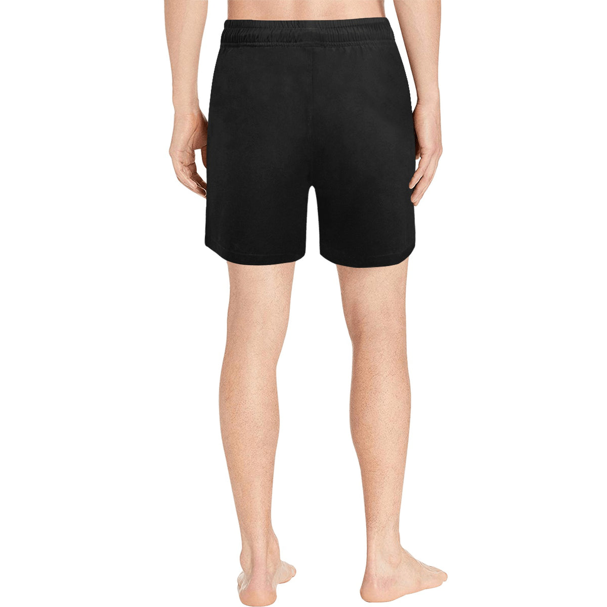 Men's polyester slogan swim shorts