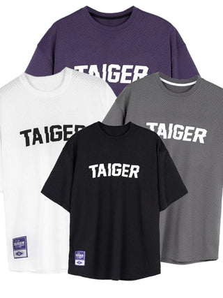 Men's Plus Size Letter Graphic Round Neck Half Sleeve T-Shirt