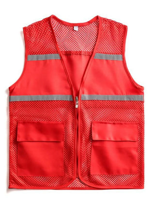 Men's Plus Size Mesh Zip Up Vest