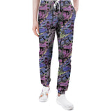 Men's white polyester joggers