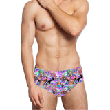 Men's Vaporwave Swimming Briefs – Retro Aesthetic Pool & Beach Wear
