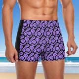 Cartoon Trippy Men's Swimming Trunks