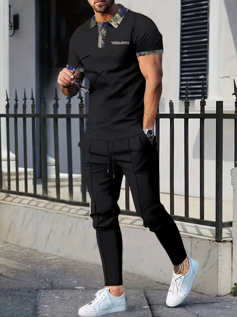 Men's polyester polo