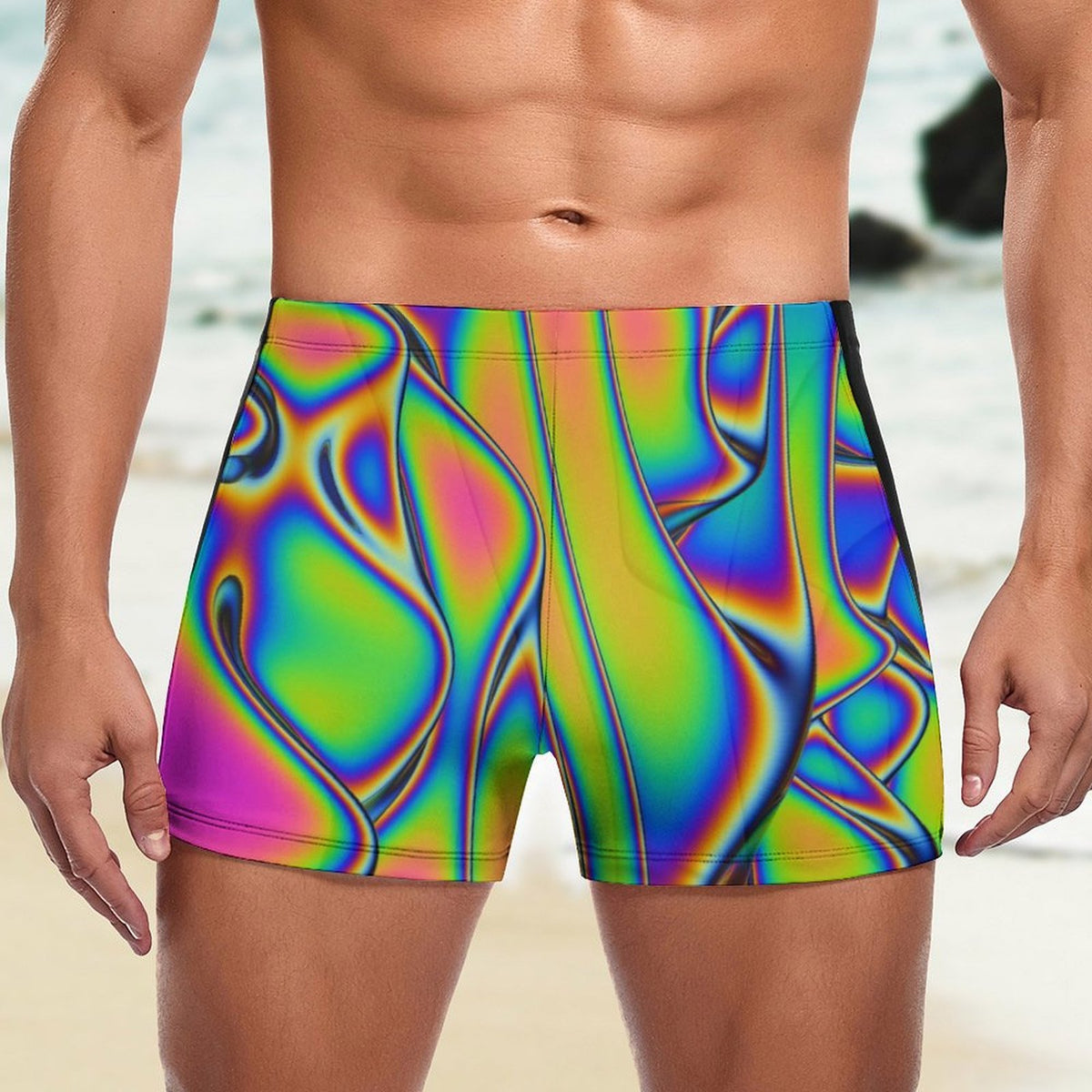 Heatwave Rainbow Men's Swimming Trunks
