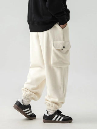 Men's Plus Size Elastic Waist Joggers with Pockets