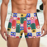 Retro Abstract Pattern Men's Swimming Trunks