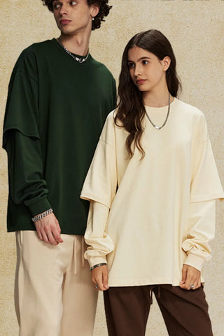 Men's Round Neck Long Sleeve T-Shirt