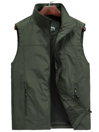 Men's Plus Size Zip Up Vest