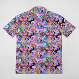 Vaporwave Men's Casual Short Sleeve Shirt