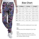 Men's white polyester joggers