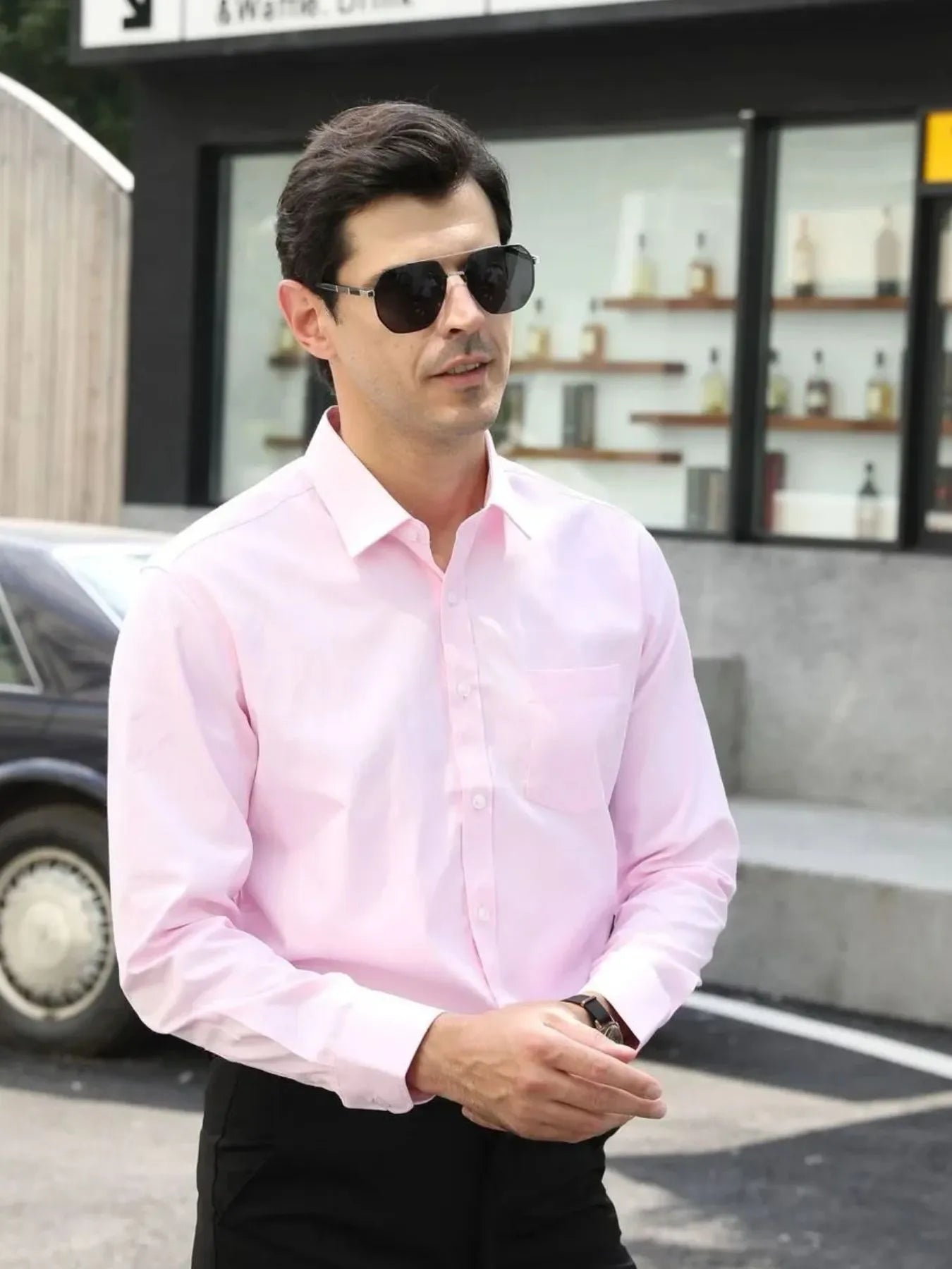 Men's Full Size Long Sleeve Button Down Shirt Plus Size Secondary image