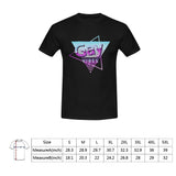 model wearing – Gay Vibes Black Men's T-Shirt in USA Size (Front Printing Only) | Bara Bros