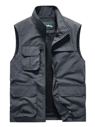 Men's Plus Size Zip Up Vest
