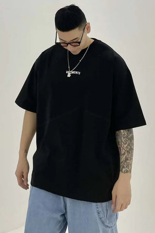 Men's Plus Size Round Neck Half Sleeve T-Shirt