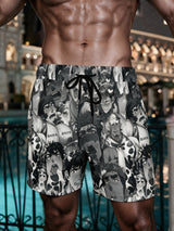 Bara Art All Over Print Swim Shorts
