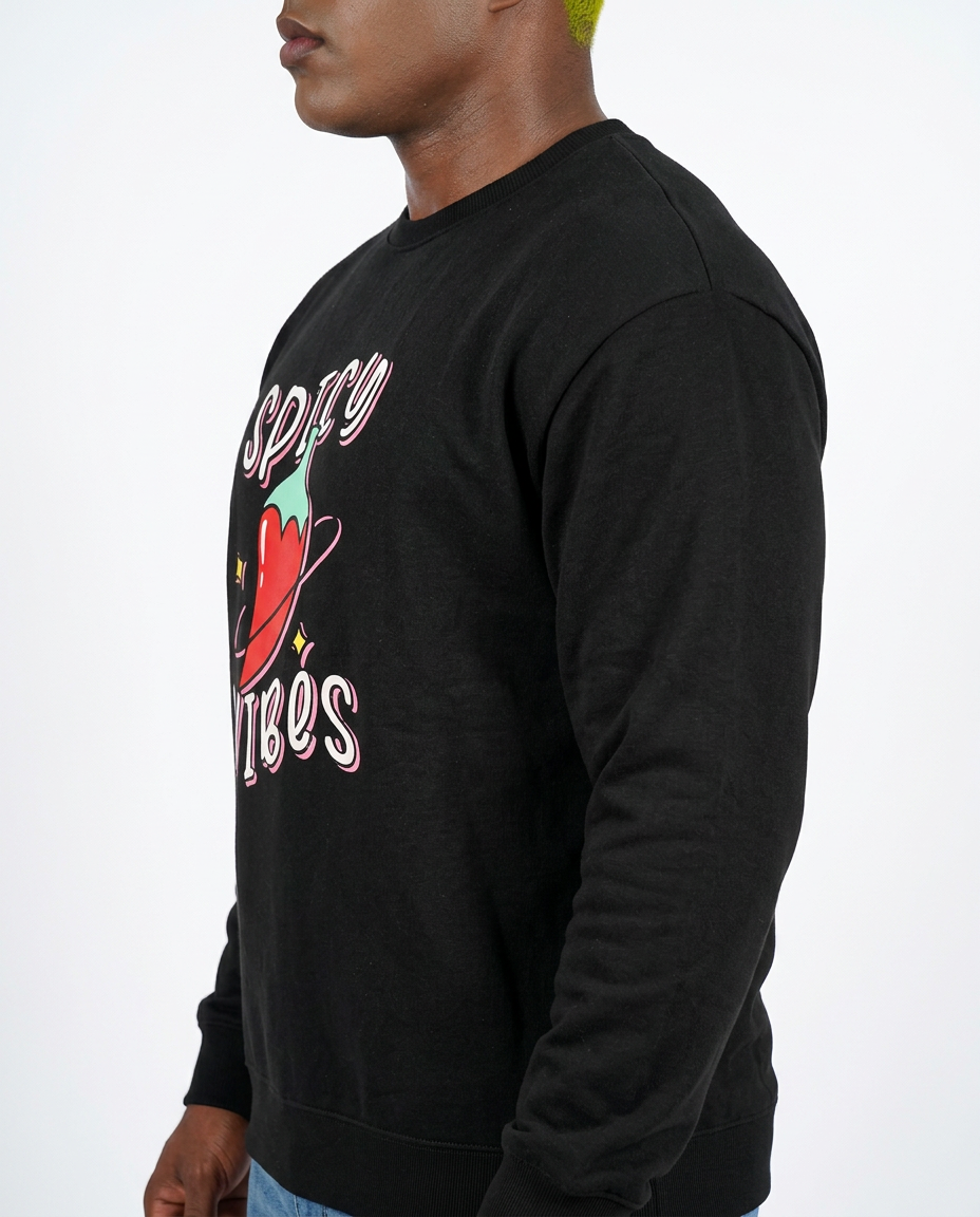 spicy Mens Fleece Sweatshirt
