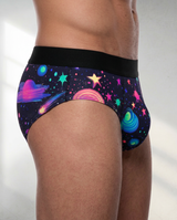 Galaxy Print Men's Mid Rise Briefs