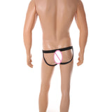 Men's Solid Thong – Low-Rise Mesh Jockstrap Underwear
