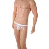 Men's Solid Thong – Low-Rise Mesh Jockstrap Underwear