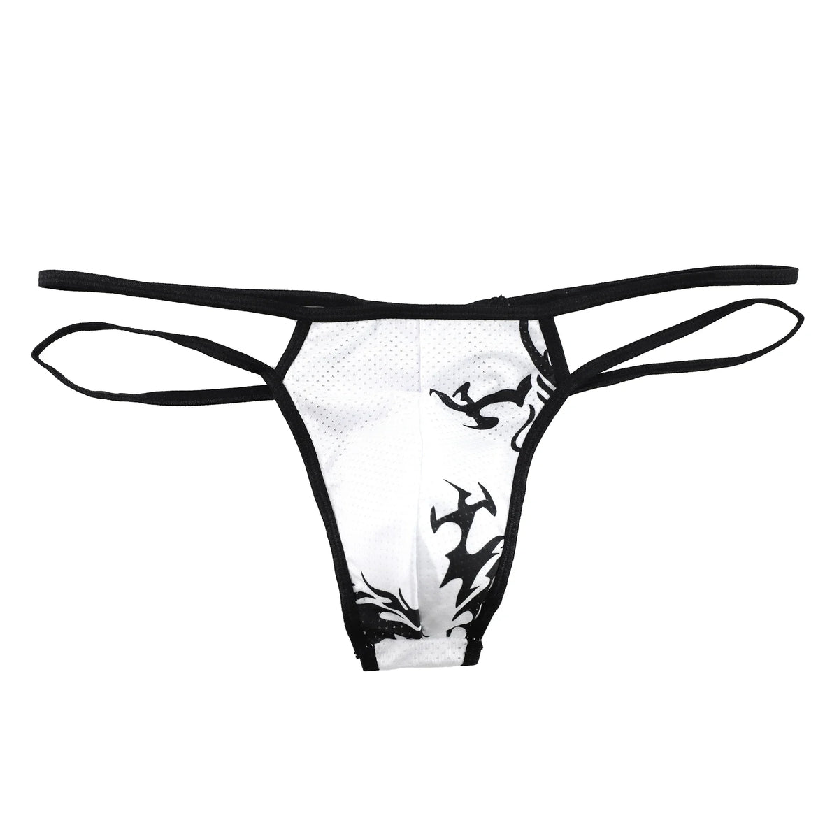Sexy Men Briefs Underpants Breathable Side Straps Male Simple Rainbow Panda Printed Sexy Gay Underwear Mini Thongs Homme Panties
