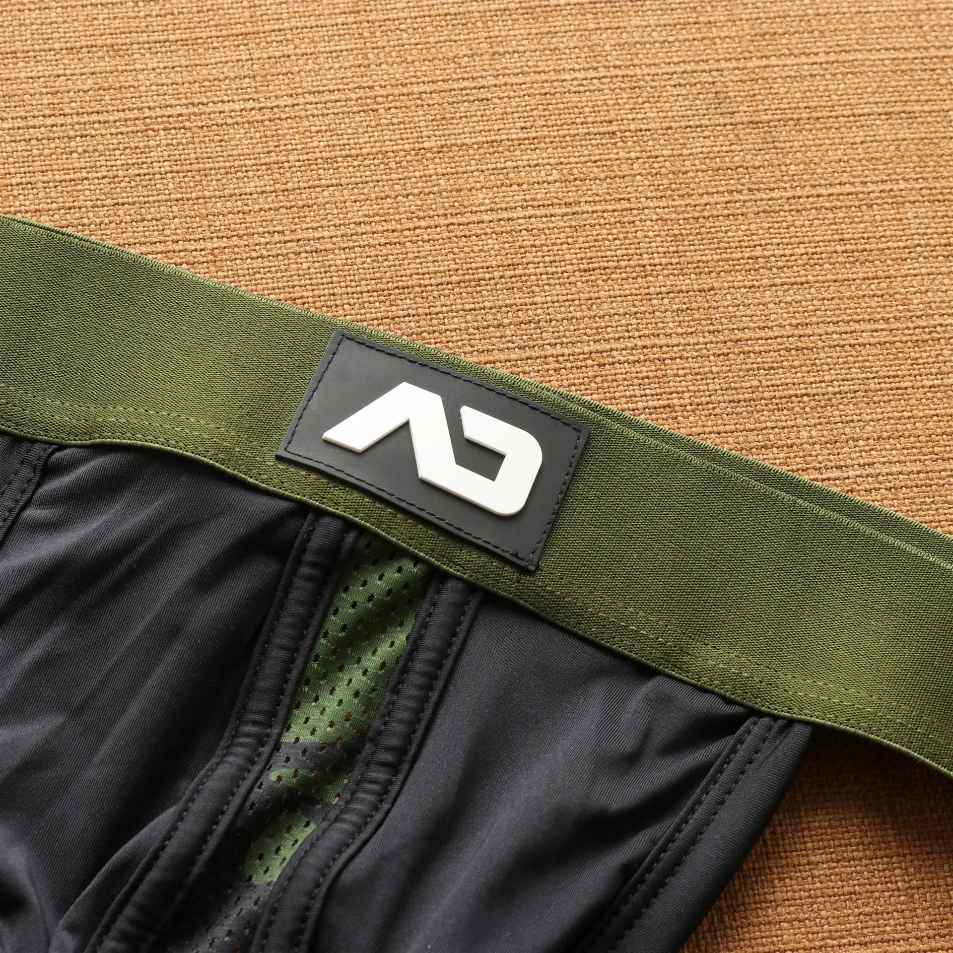 New men's milk mesh hole splicing low waist underwear independent bag elastic fashion trend double tee Secondary image