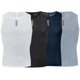 YKYWBIKE Men's Bicycle Vests Sleeveless Quick Dry Cycling Undershirt MTB Bike Base Layer Compression Bicycle Sport Jersey