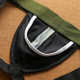 New men's milk mesh hole splicing low waist underwear independent bag elastic fashion trend double tee