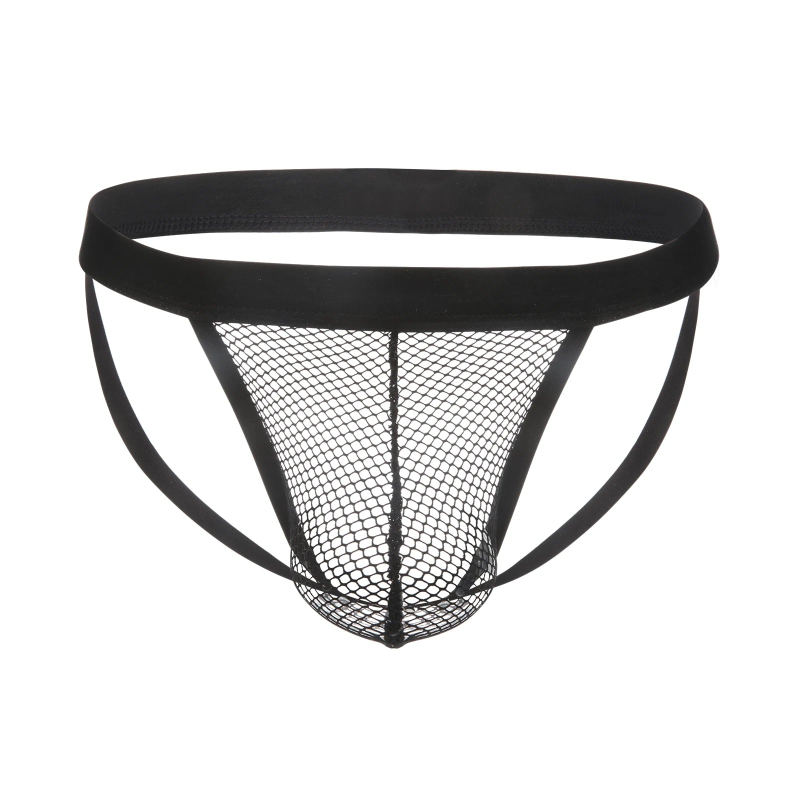 Men's Solid Thong – Low-Rise Mesh Jockstrap Underwear Main image