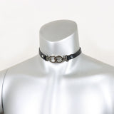 Vintage Punk Goth Studded Rivet Pu Leather Collar Choker Necklace,Valentine's Day gift for Boyfriend