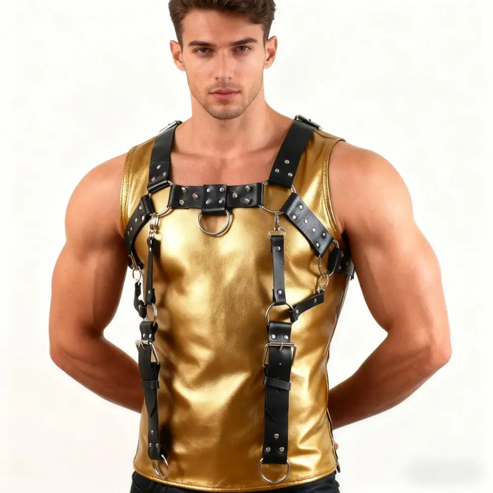 PU Leather Chest Strap Harness Secondary image